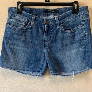 JOE’S JEANS Raw Hem Denim Shorts Socialite 29